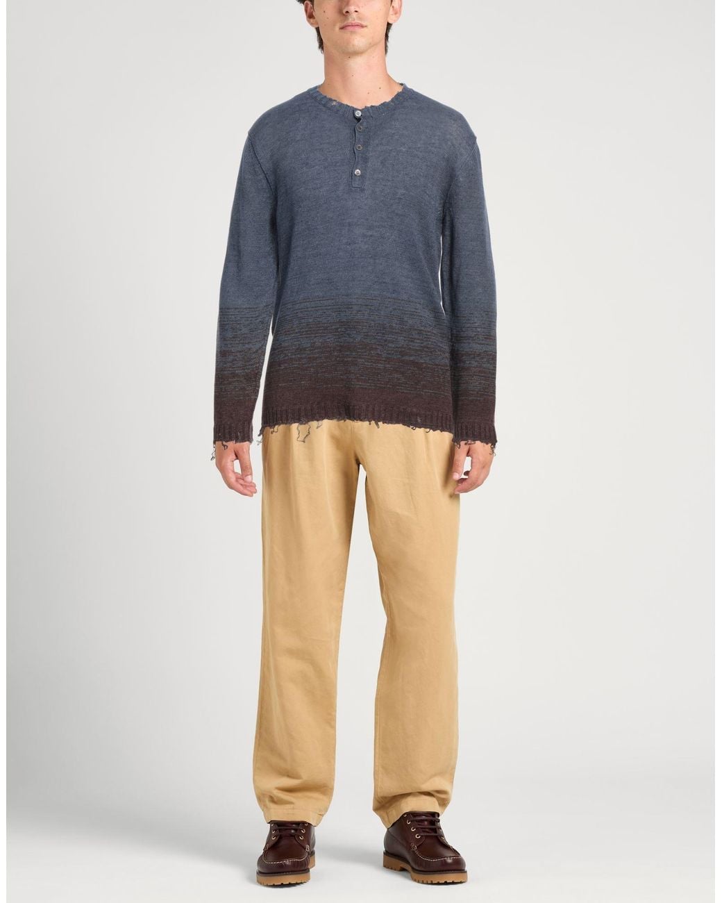 Messagerie Blue Slate Sweater Linen for men