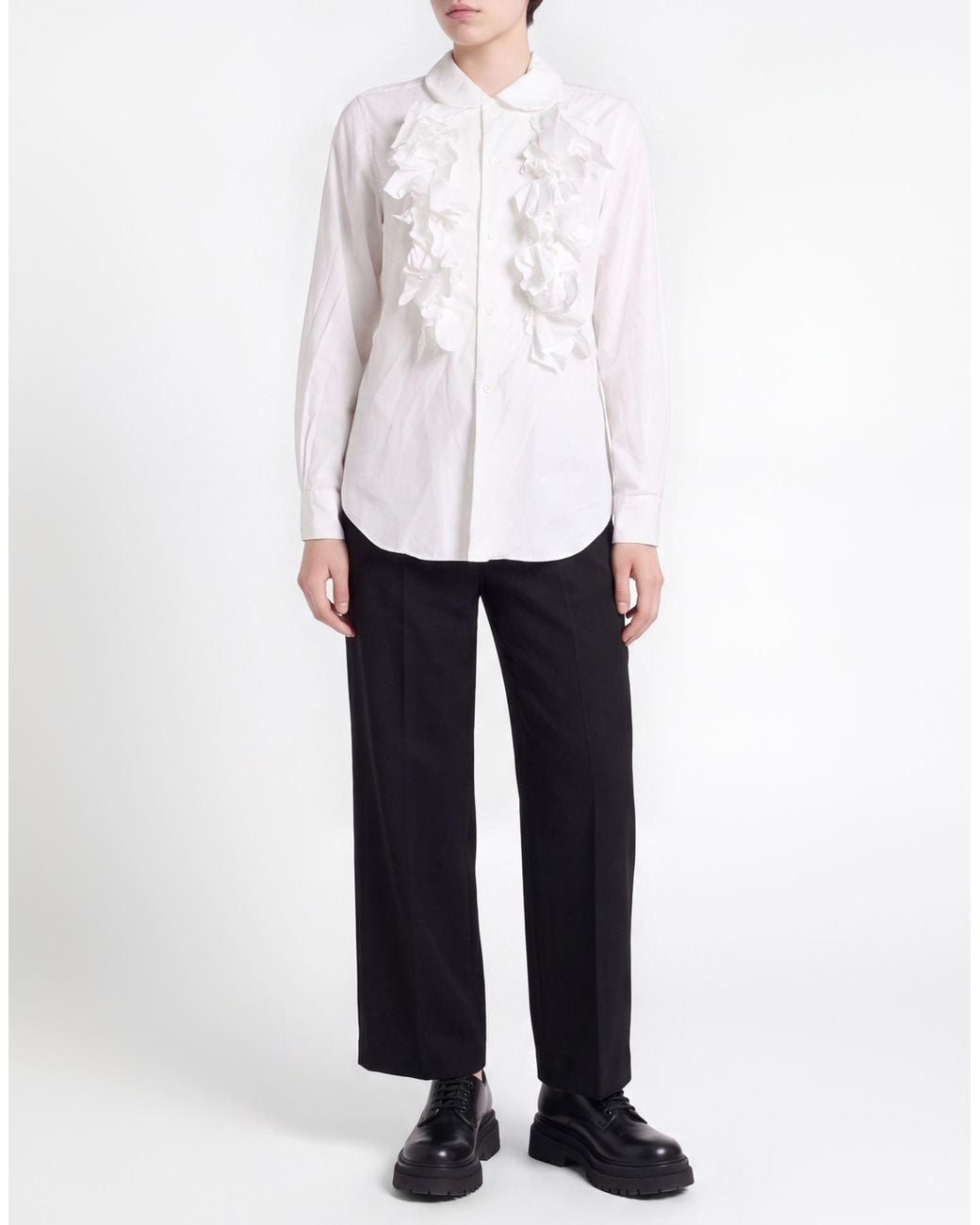 Comme des Garçons White Shirt Polyester