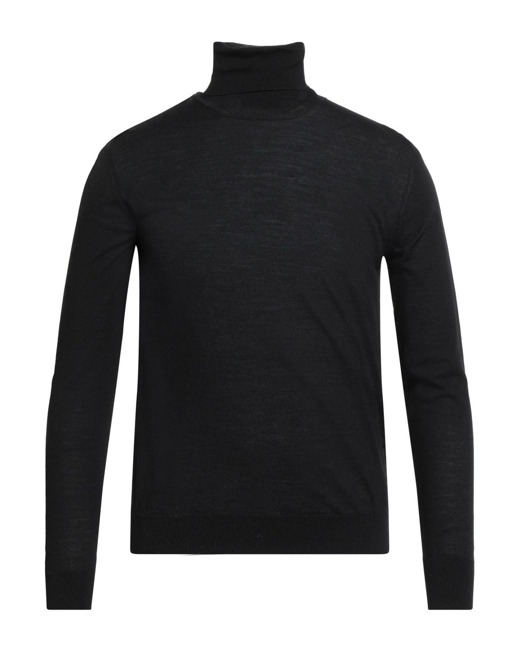 Roberto Collina Black Turtleneck Wool for men