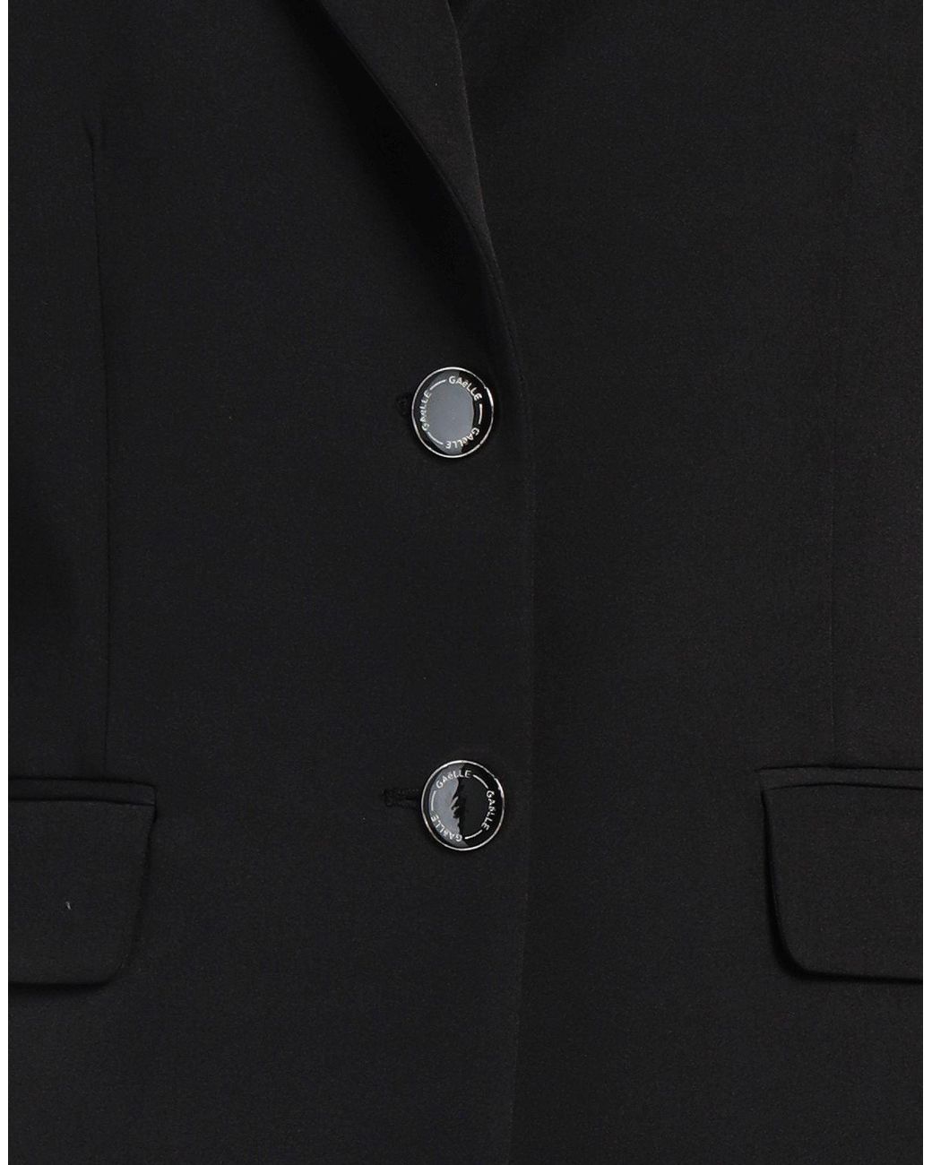 Gaelle Paris Black Blazer Polyester, Elastane