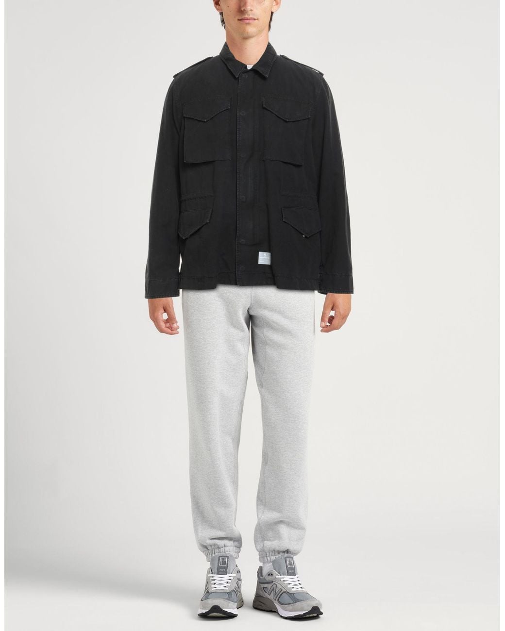 Department 5 Black Jacket Cotton for men