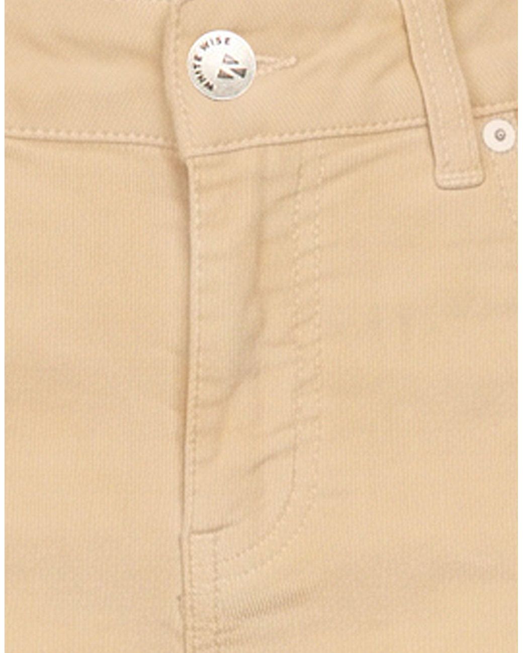 White Wise Natural Pants Cotton, Elastane