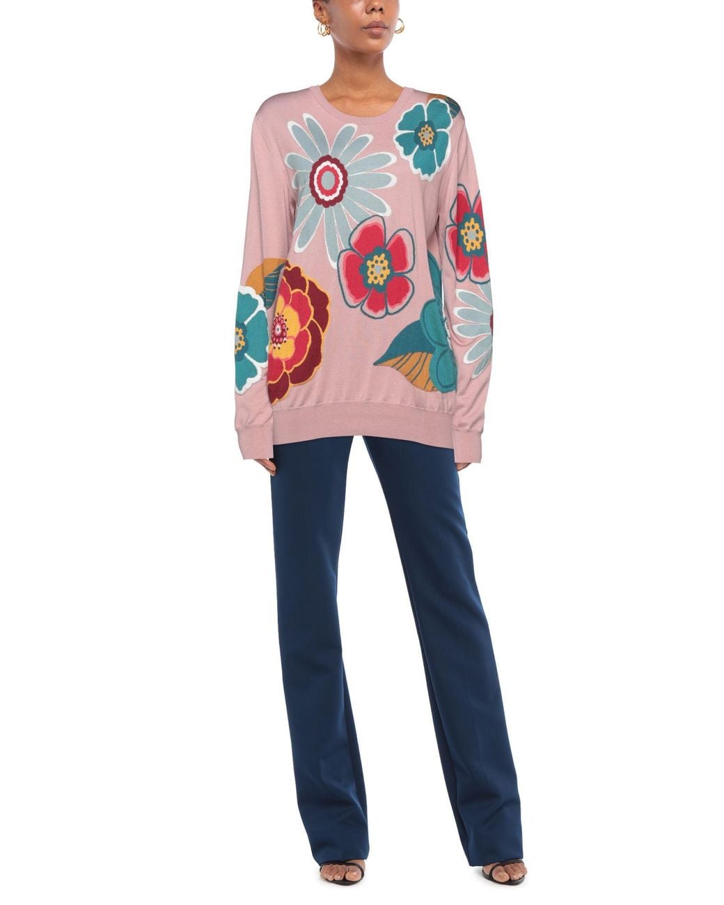 Dolce & Gabbana Pink Sweater Silk