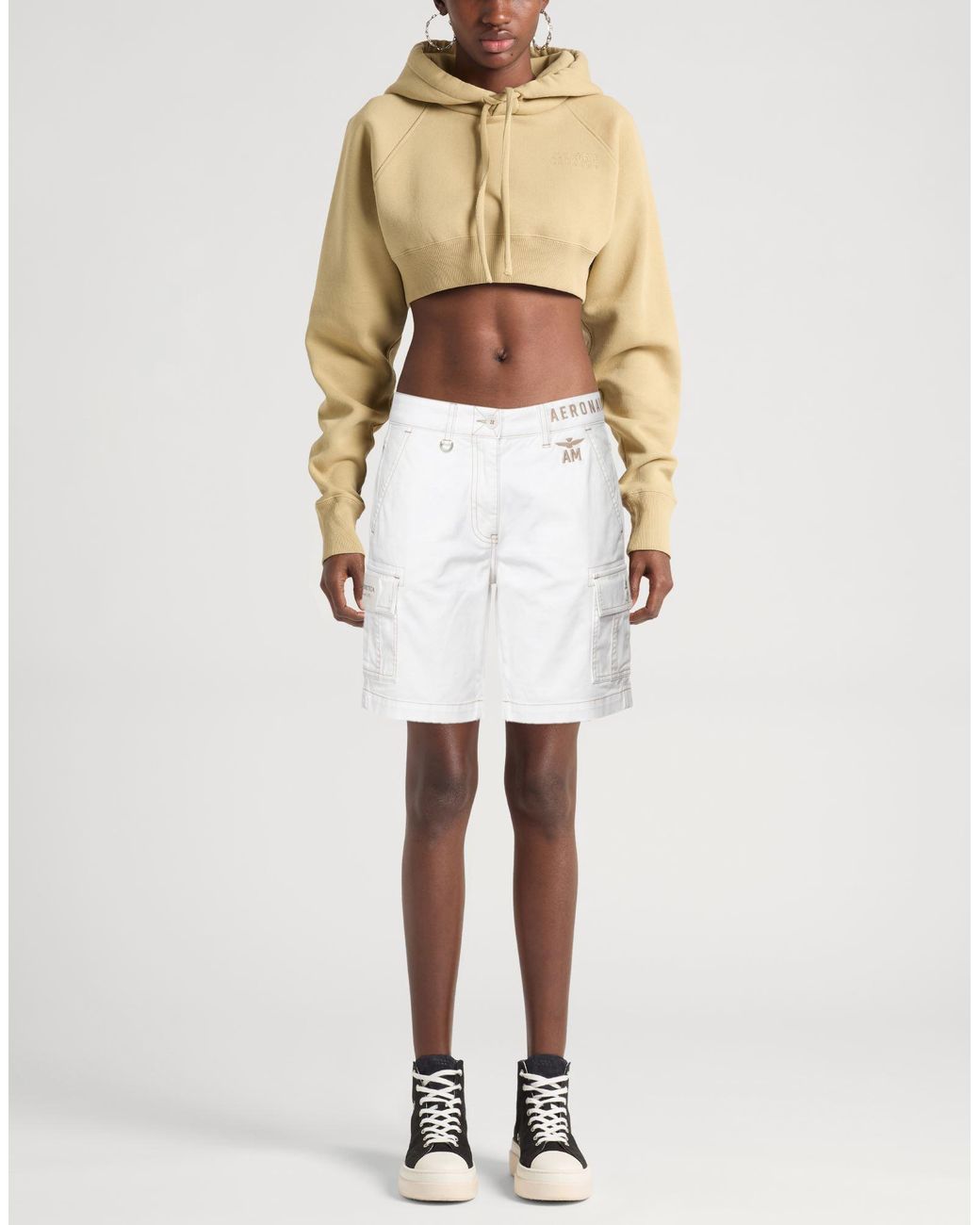 Aeronautica Militare White Shorts & Bermuda Shorts