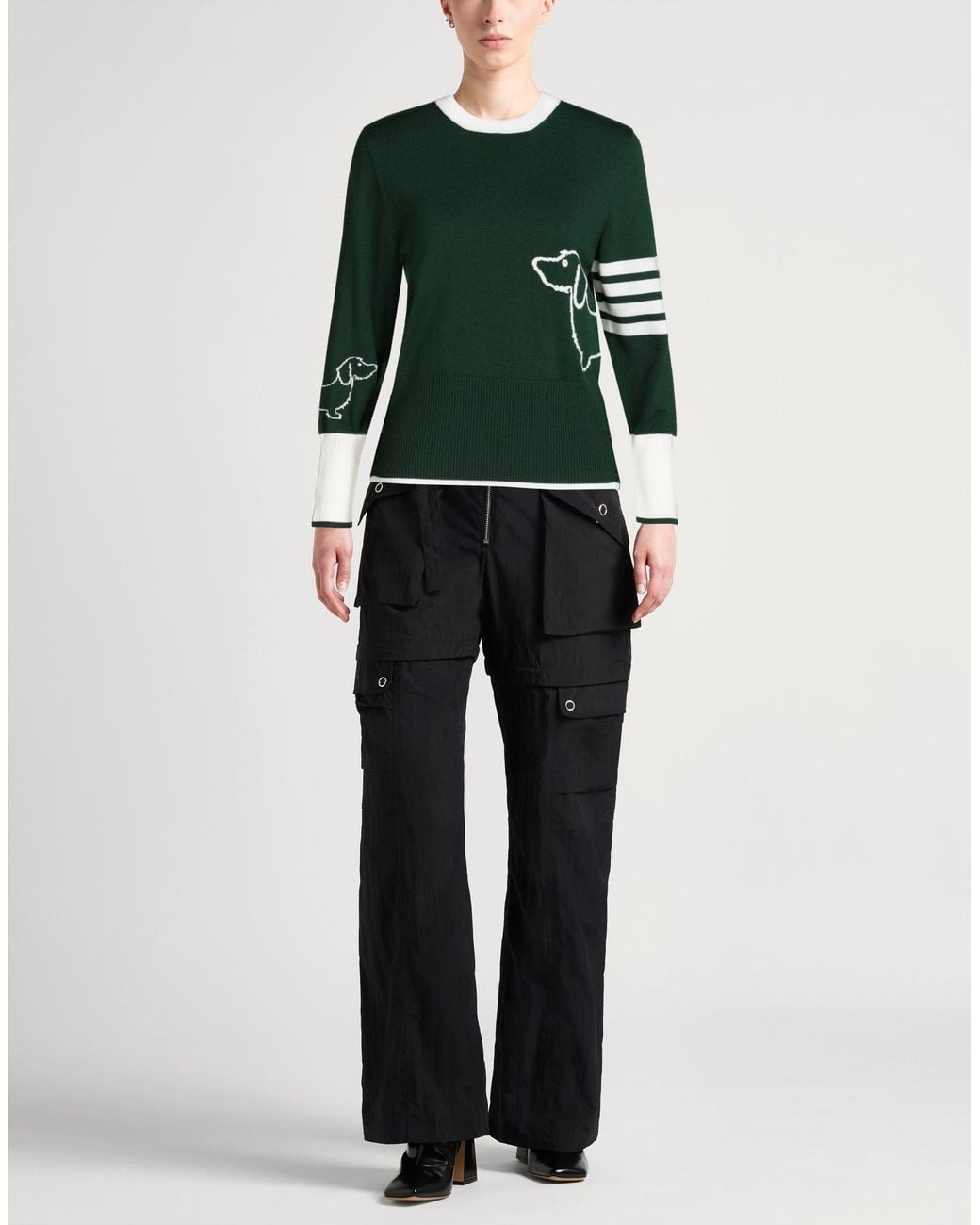 Thom Browne Green Sweater Virgin Wool