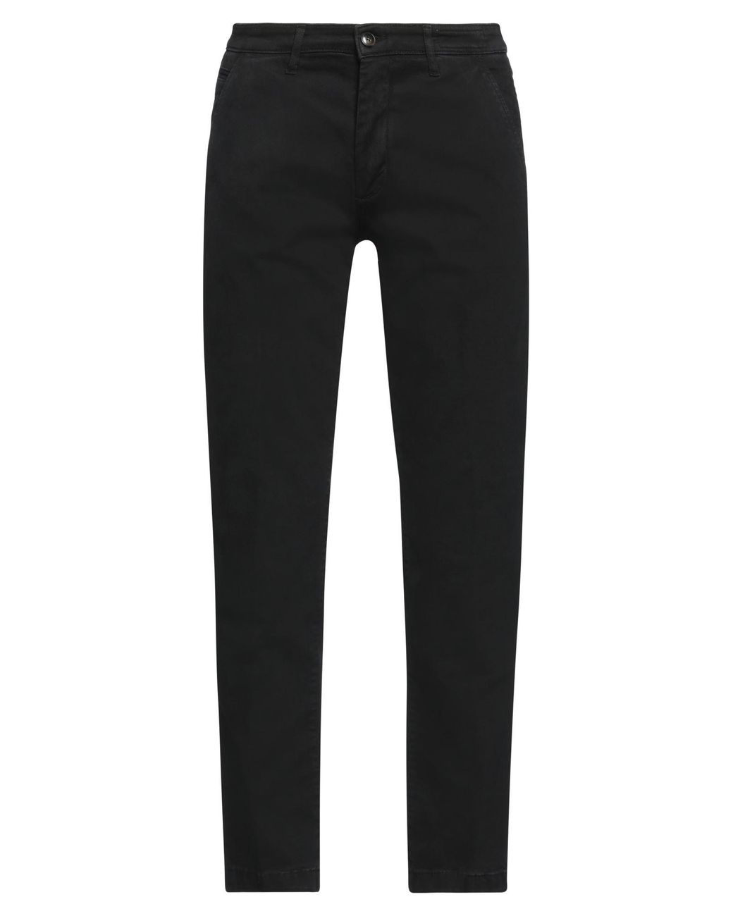 Siviglia Black Pants Cotton, Elastane for men