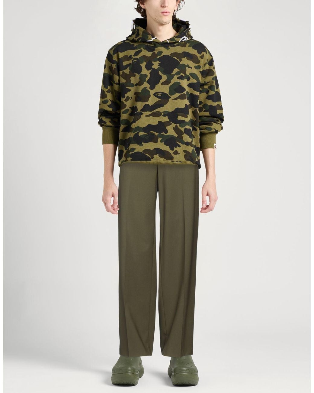 MSGM Green Pants for men