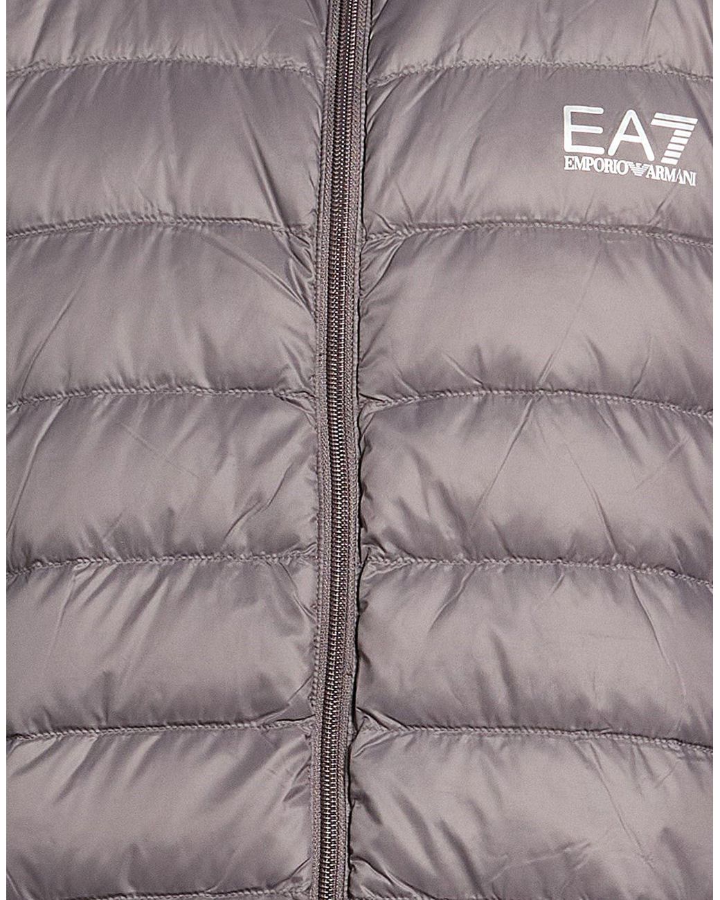 EA7 Brown Puffer Polyamide for men