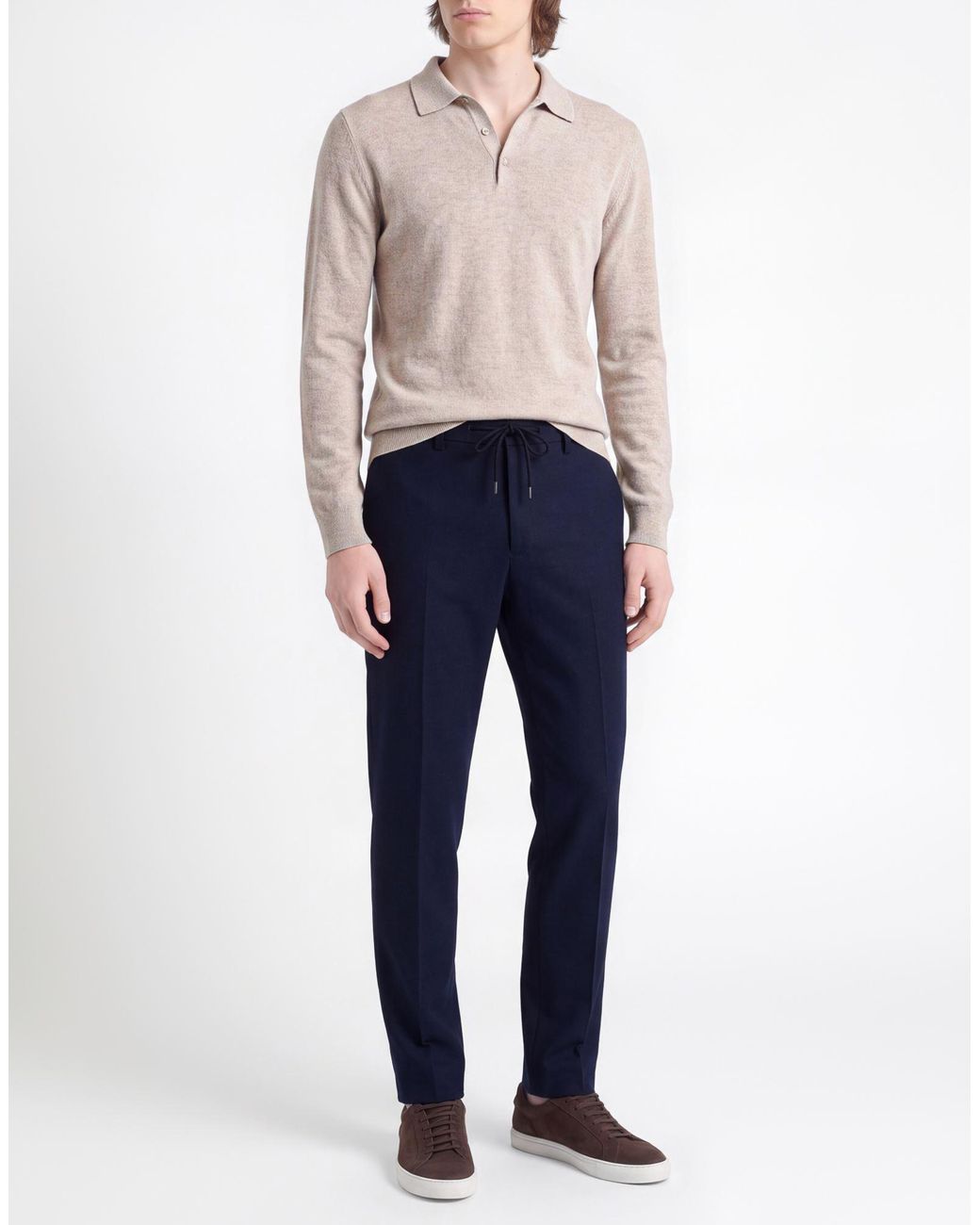 L.b.m. 1911 Blue Pants Virgin Wool for men