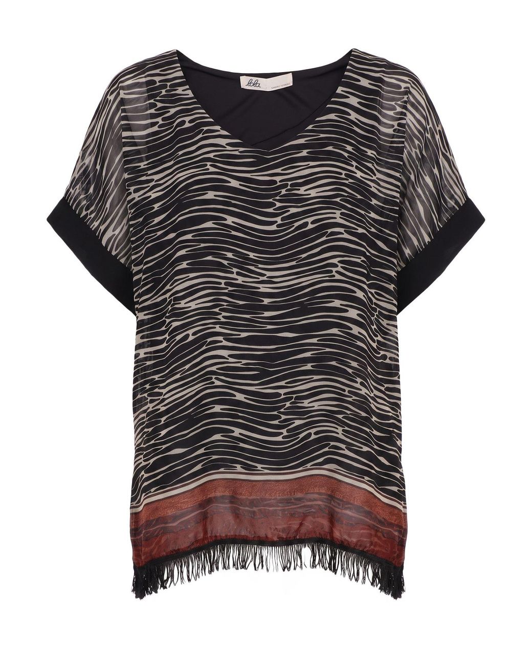 LOLA SANDRO FERRONE Black Top Polyester