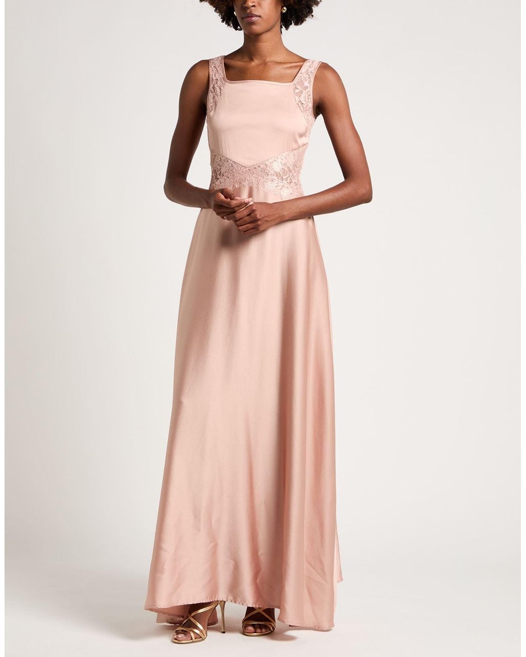 Rinascimento Pink Maxi Dress Polyester