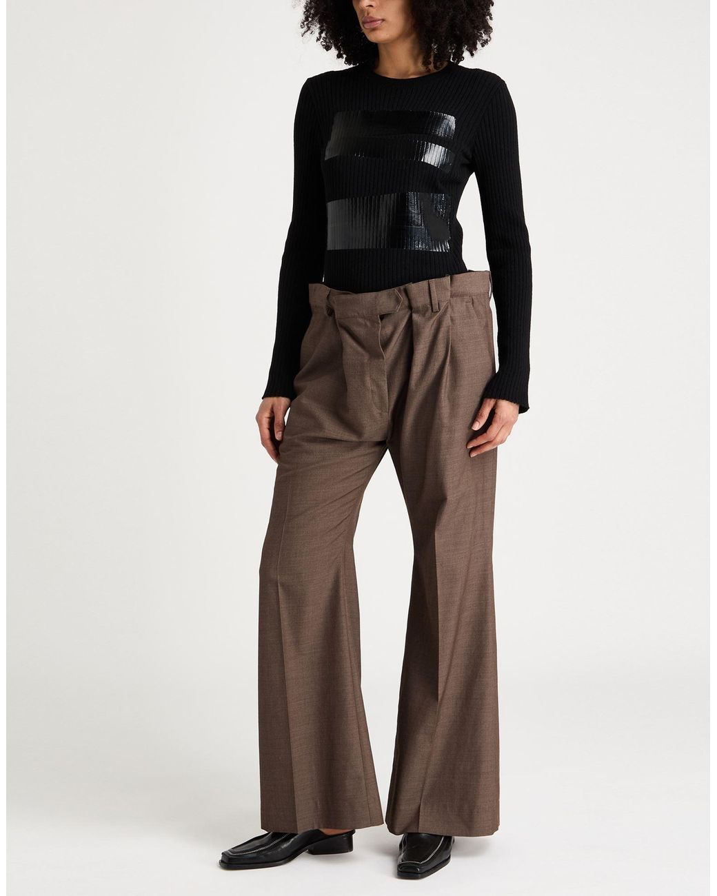 MM6 by Maison Margiela Black Sweater Virgin Wool, Polyamide
