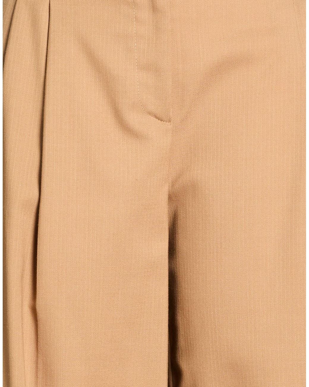 Pinko Natural Pants Polyester, Wool