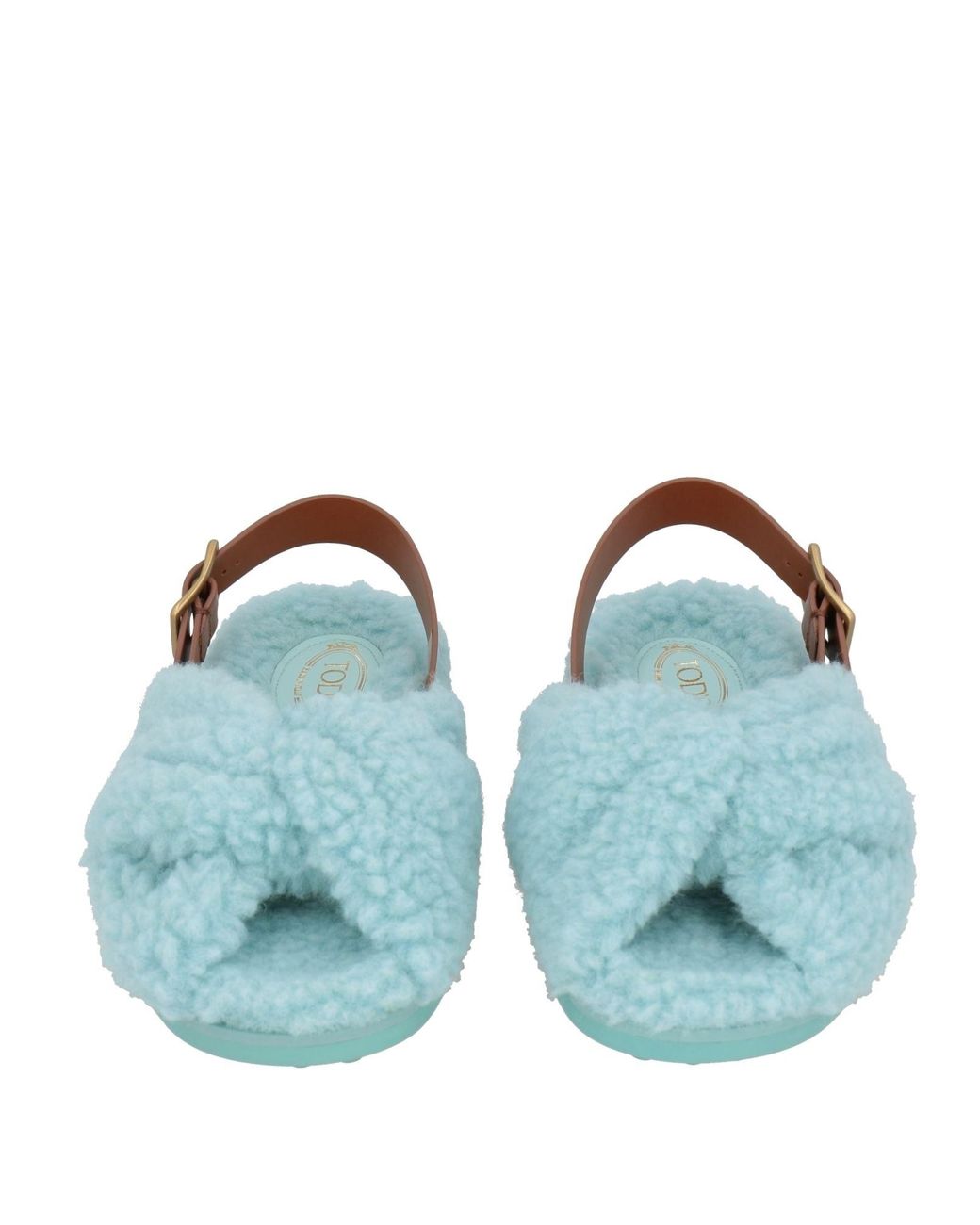 Tod's Blue Sky Sandals Shearling