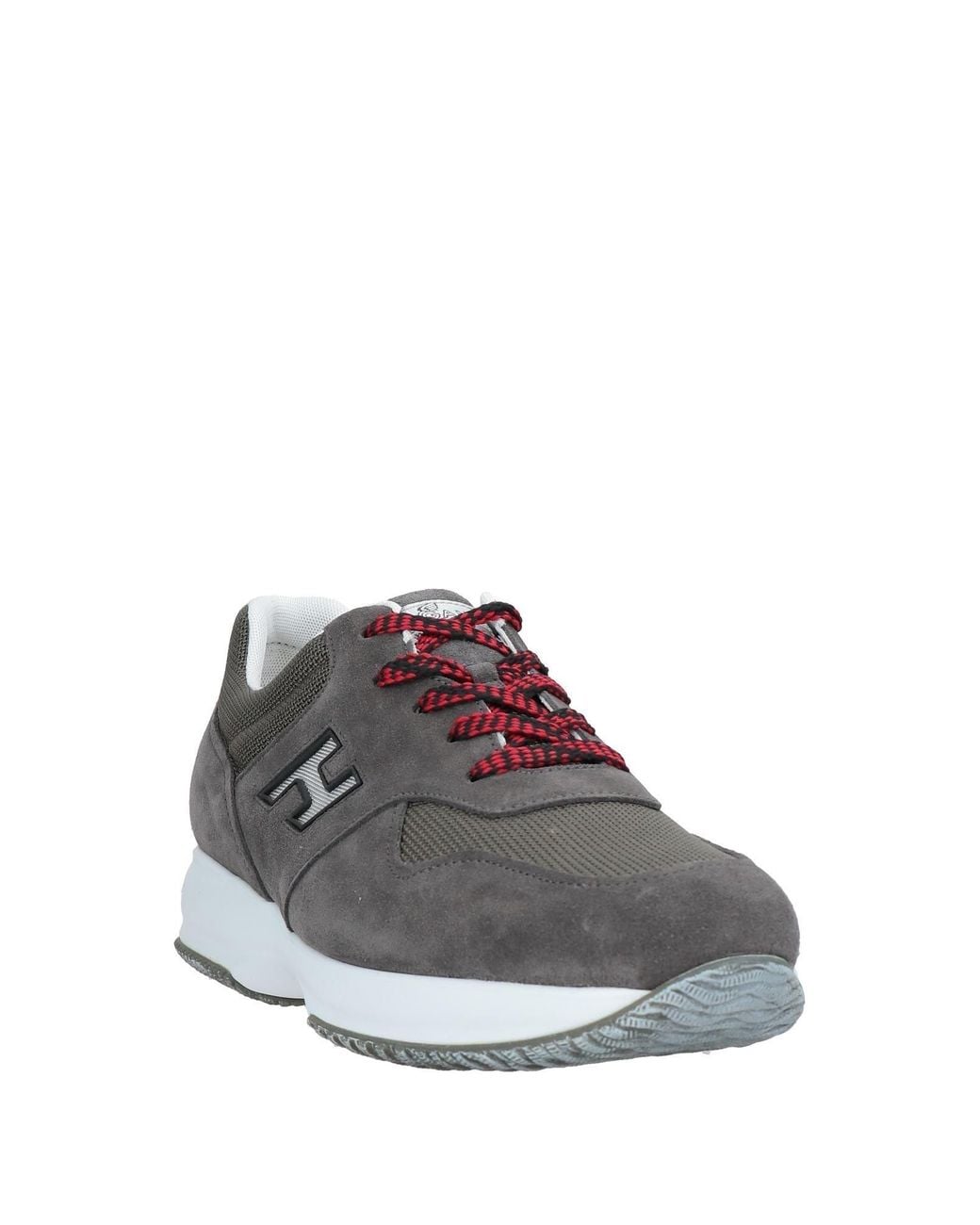 Hogan Gray Sneakers Soft Leather, Textile Fibers for men