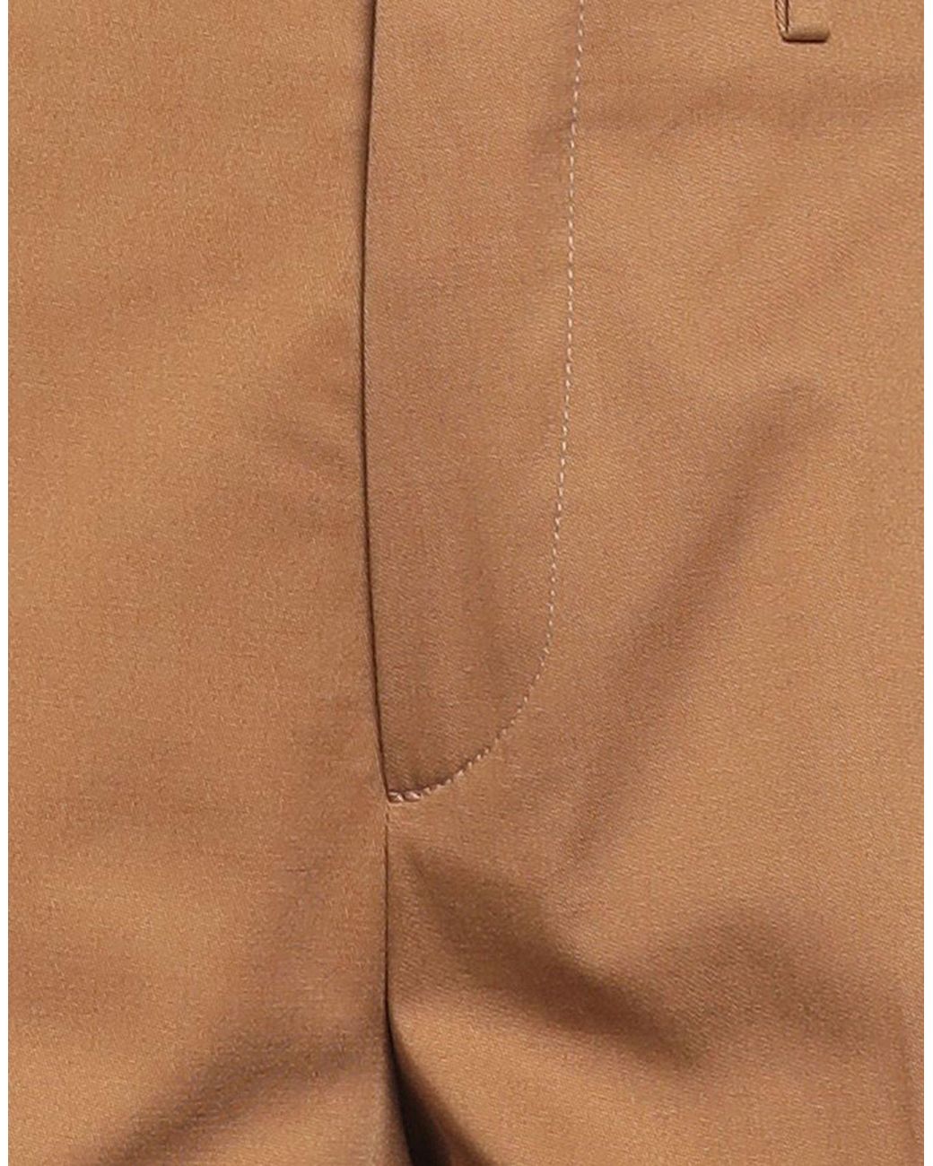 Berwich Natural Camel Pants Cotton, Elastane