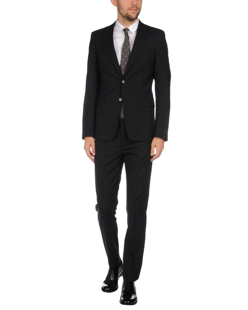 Prada Wool Suit in Black for Men Lyst
