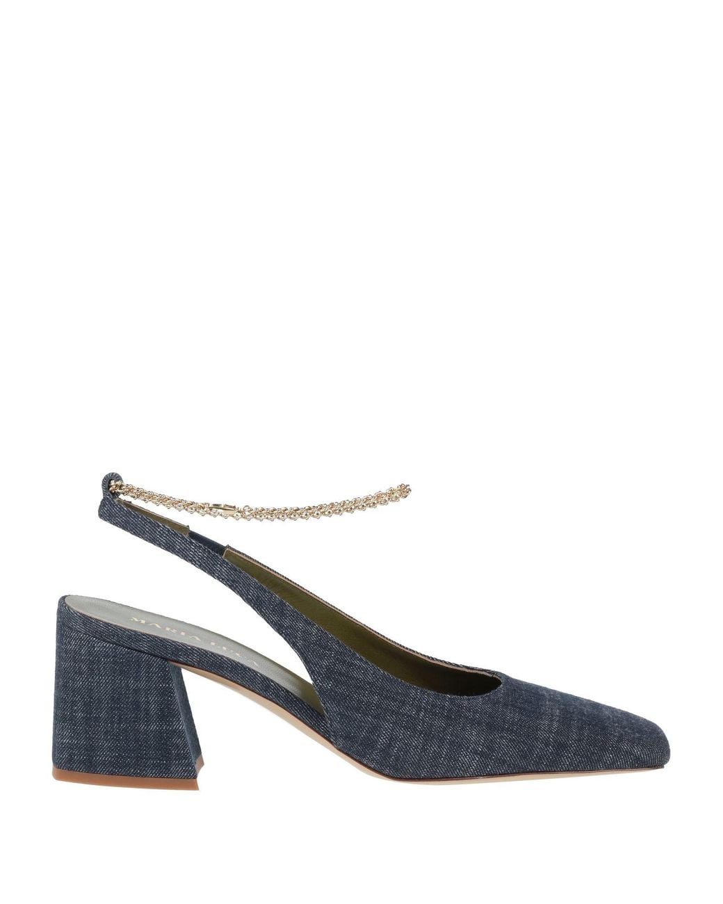 MARIA LUCA Blue Pumps Textile Fibers