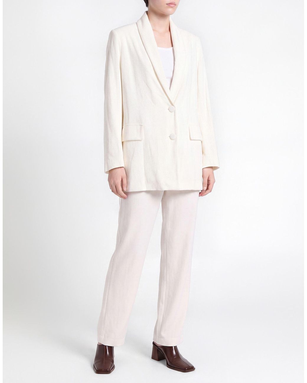 Gentry Portofino White Blazer Viscose