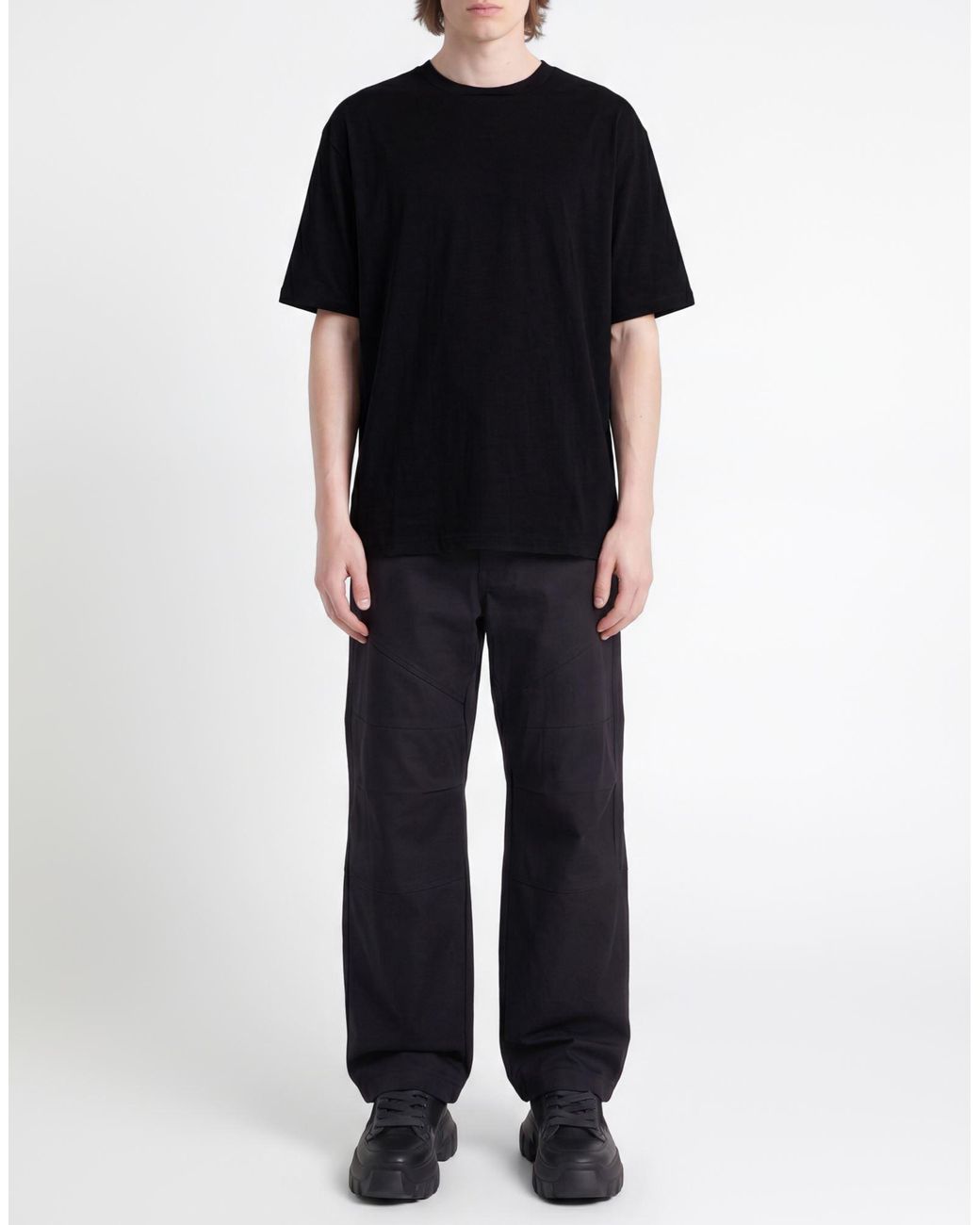 Thom Krom Black T-Shirt Cotton for men