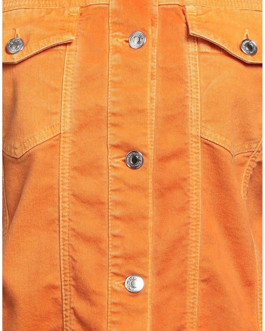 MSGM Orange Denim Outerwear