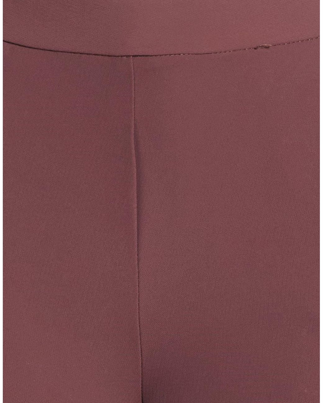 Rinascimento Red Chocolate Pants Polyester, Elastane