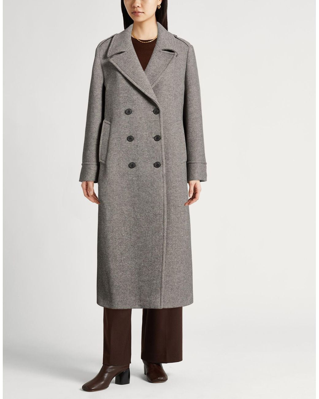 Trussardi Gray Coat