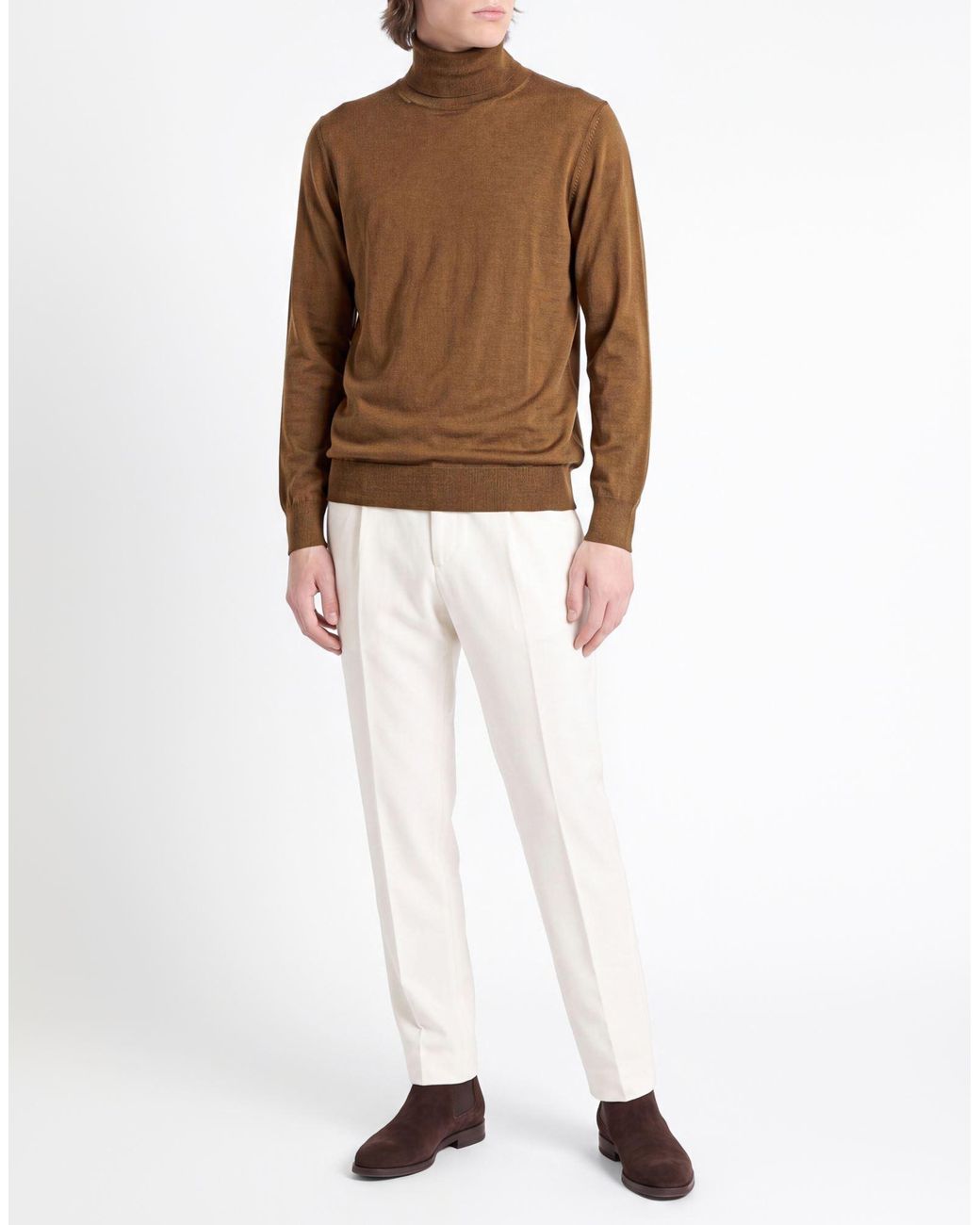 Paolo Pecora Brown Turtlenecks for men