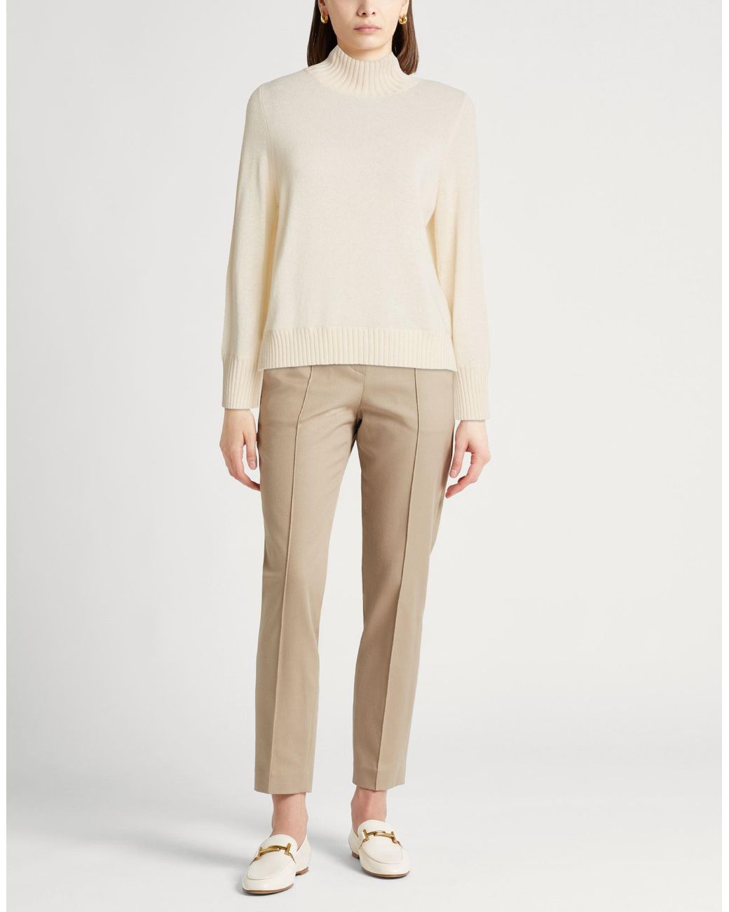 Allude White Turtleneck