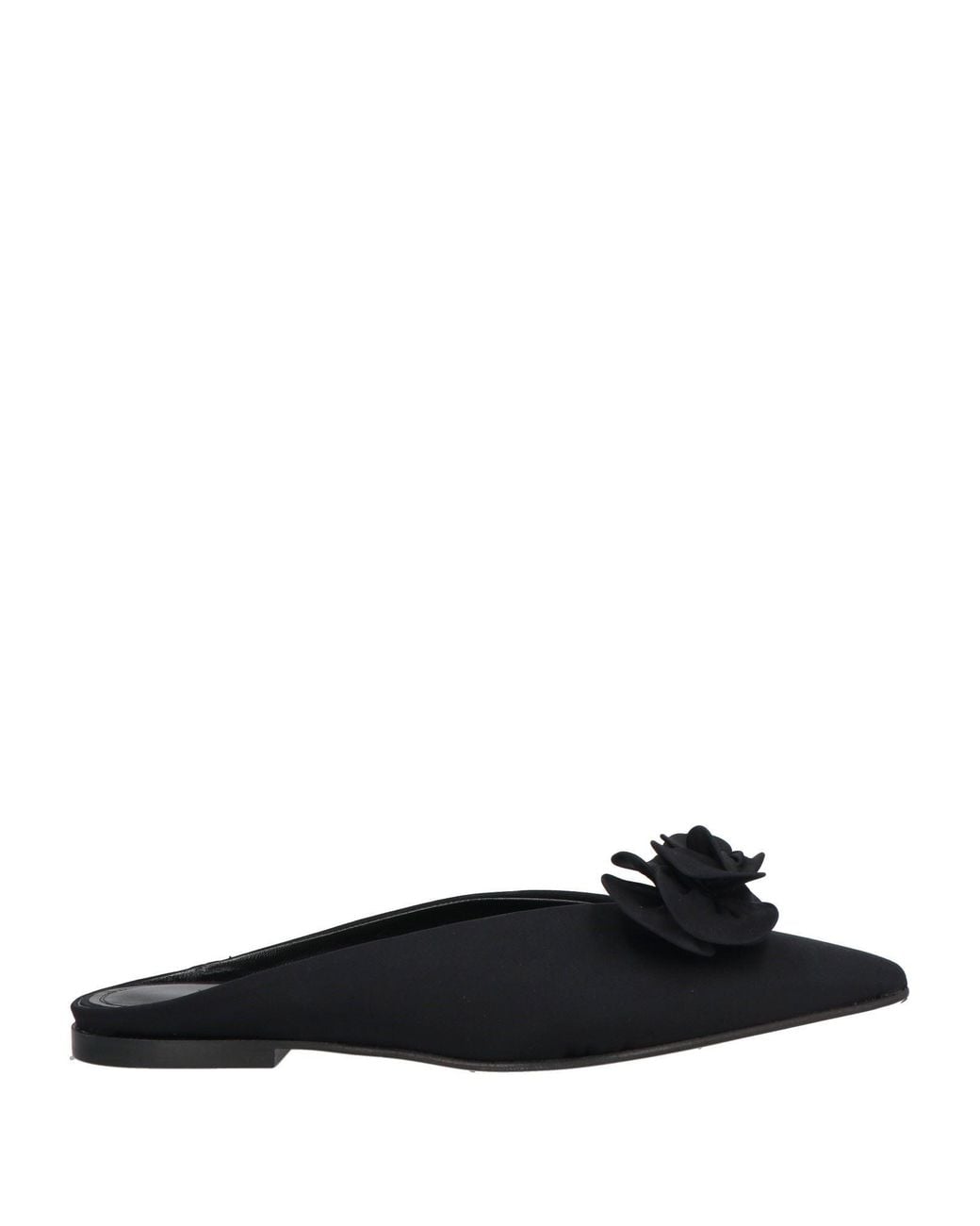 Victoria Beckham Black Mules & Clogs Lycra