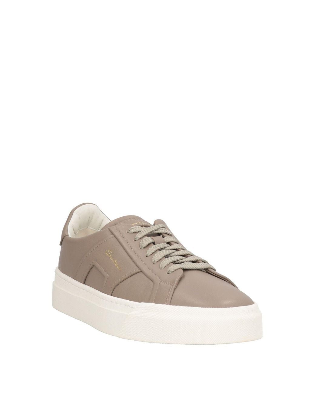 Santoni Gray Sneakers Leather