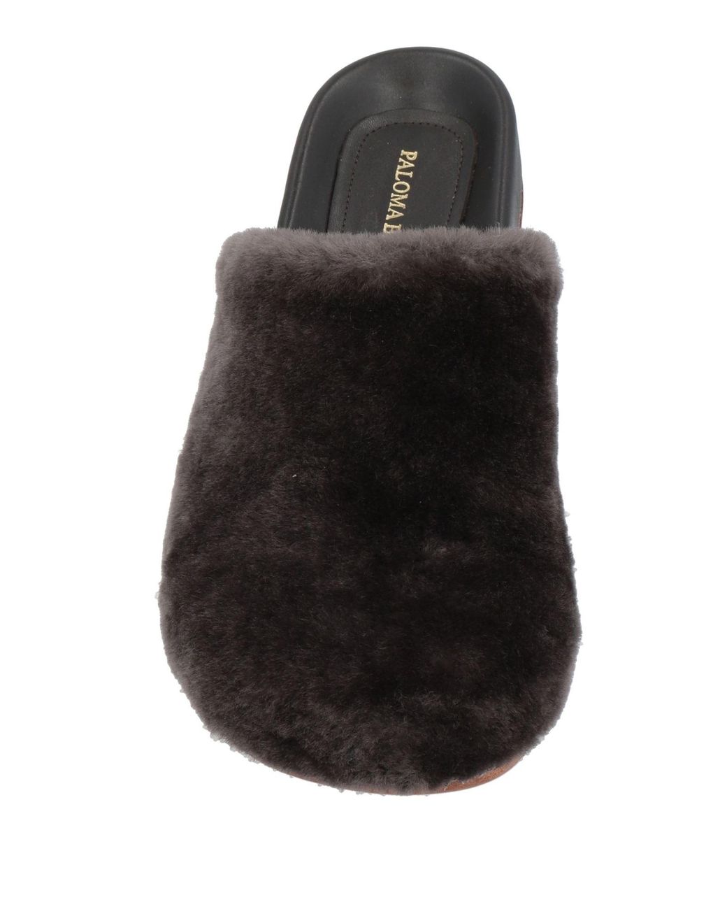 Paloma Barceló Black Ariel Dark Mules & Clogs Shearling