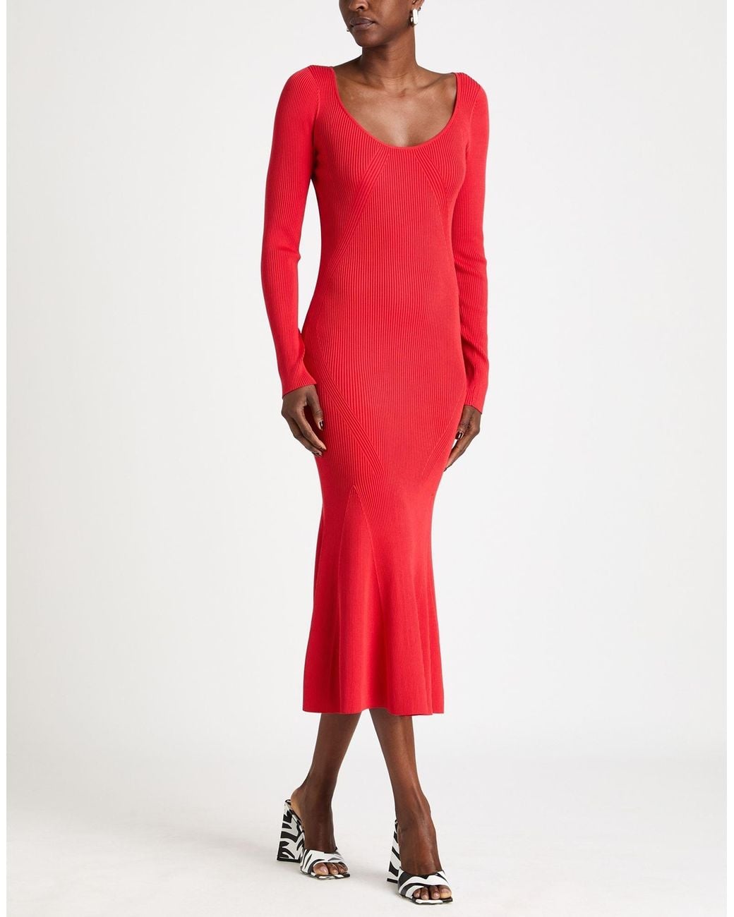 Pinko Red Midi Dress