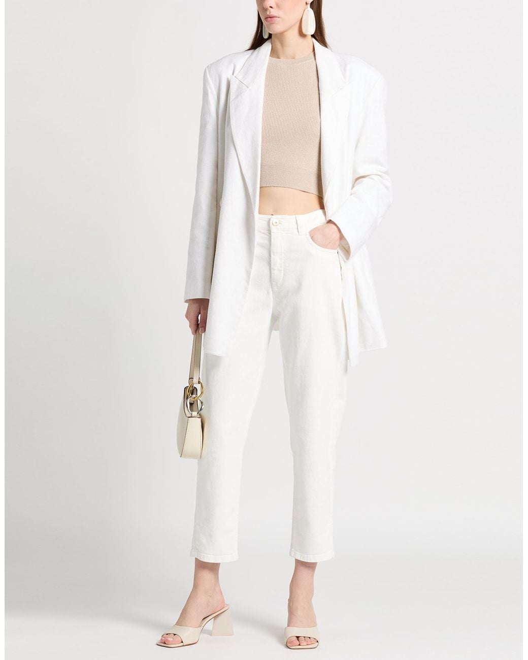 Brunello Cucinelli White Trouser