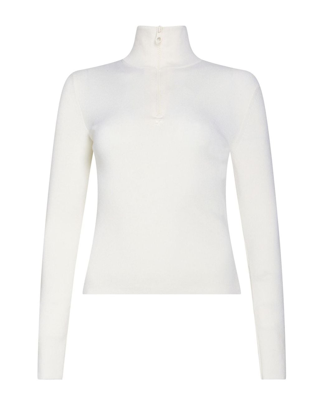 Col Roulé Courreges en coloris White