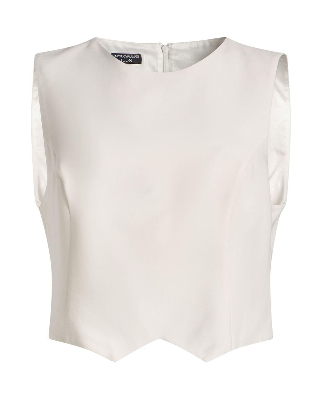 Emporio Armani White Top Triacetate, Polyester