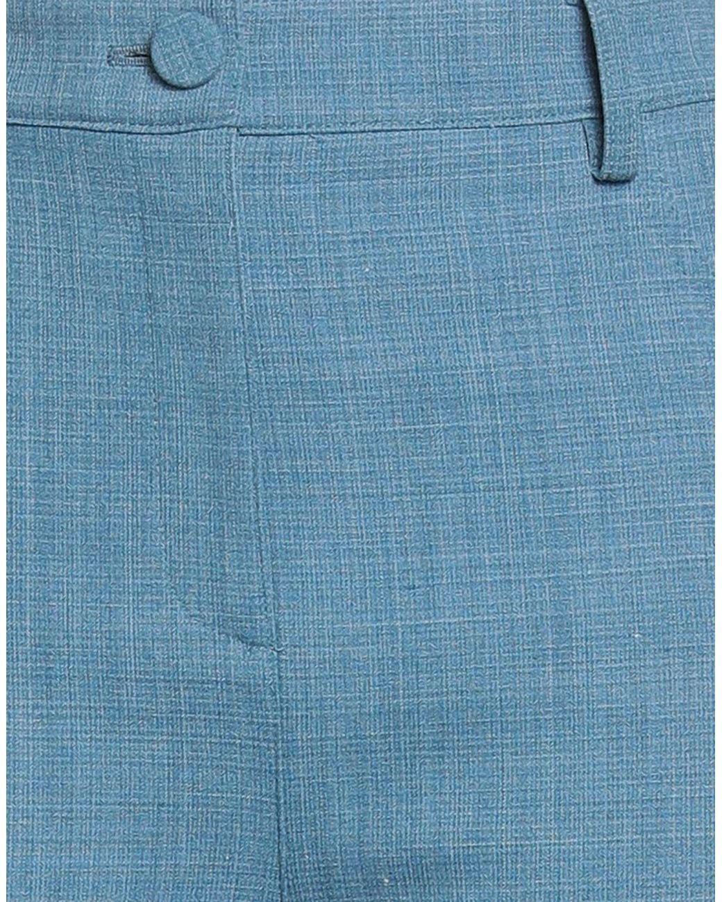 Theory Blue Pants Polyester, Wool, Elastane, Polyamide