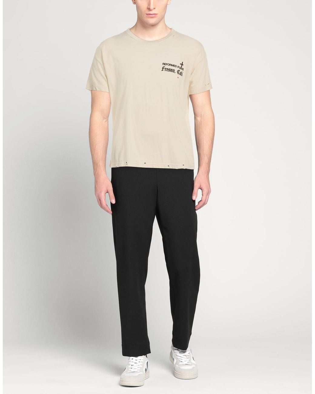 Willy Chavarria Natural Ivory T-Shirt Cotton for men