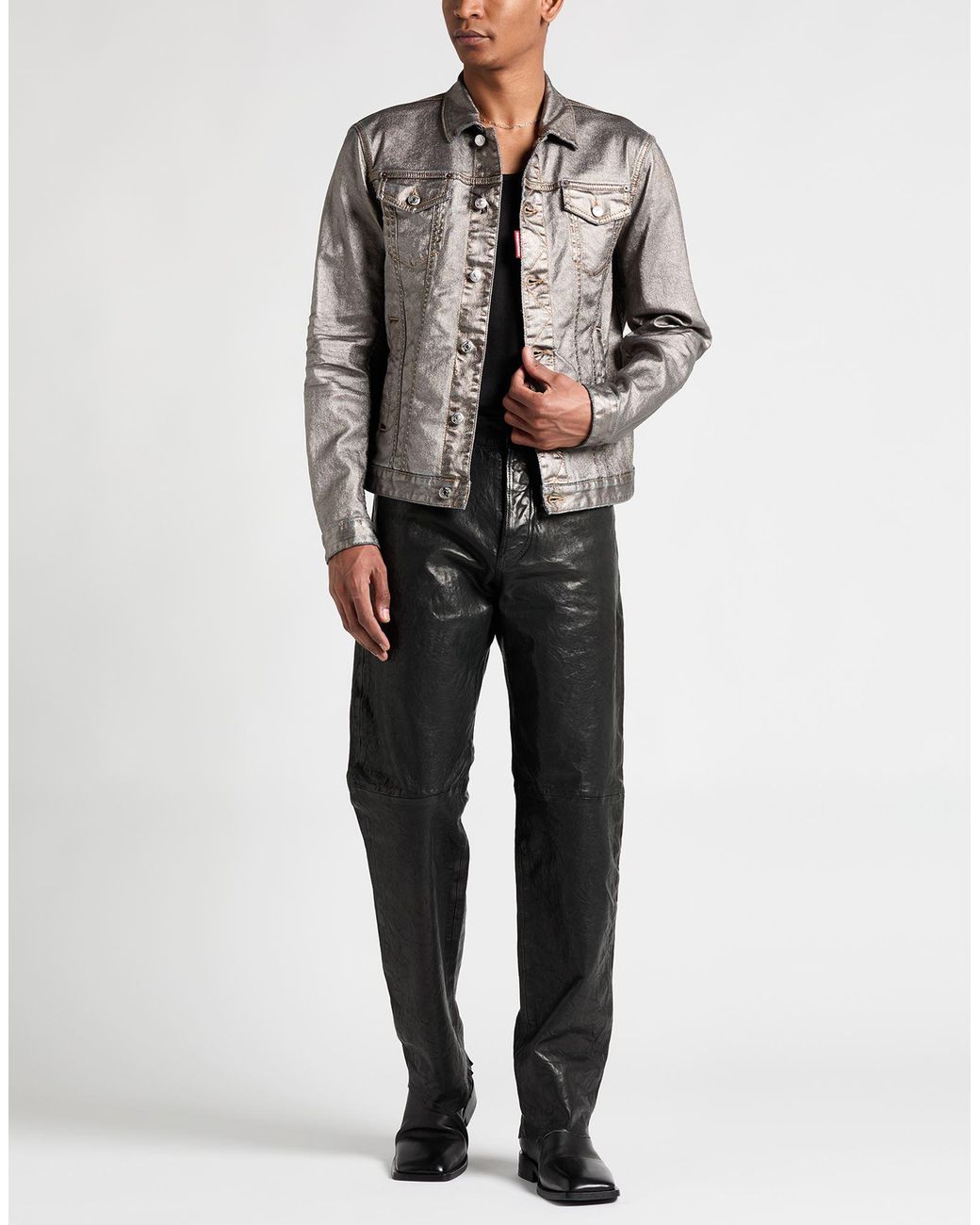 DSquared² Gray Denim Outerwear for men