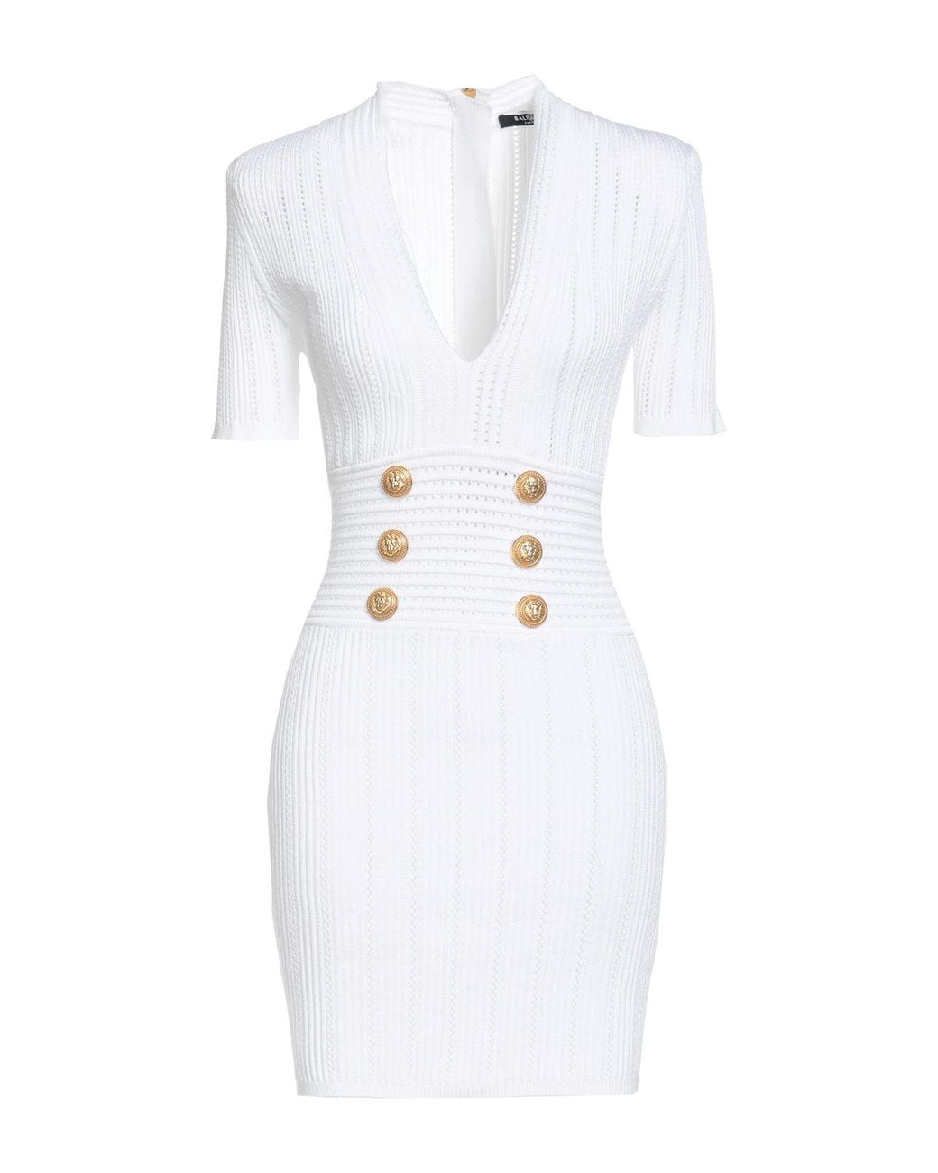Balmain White Mini Dress