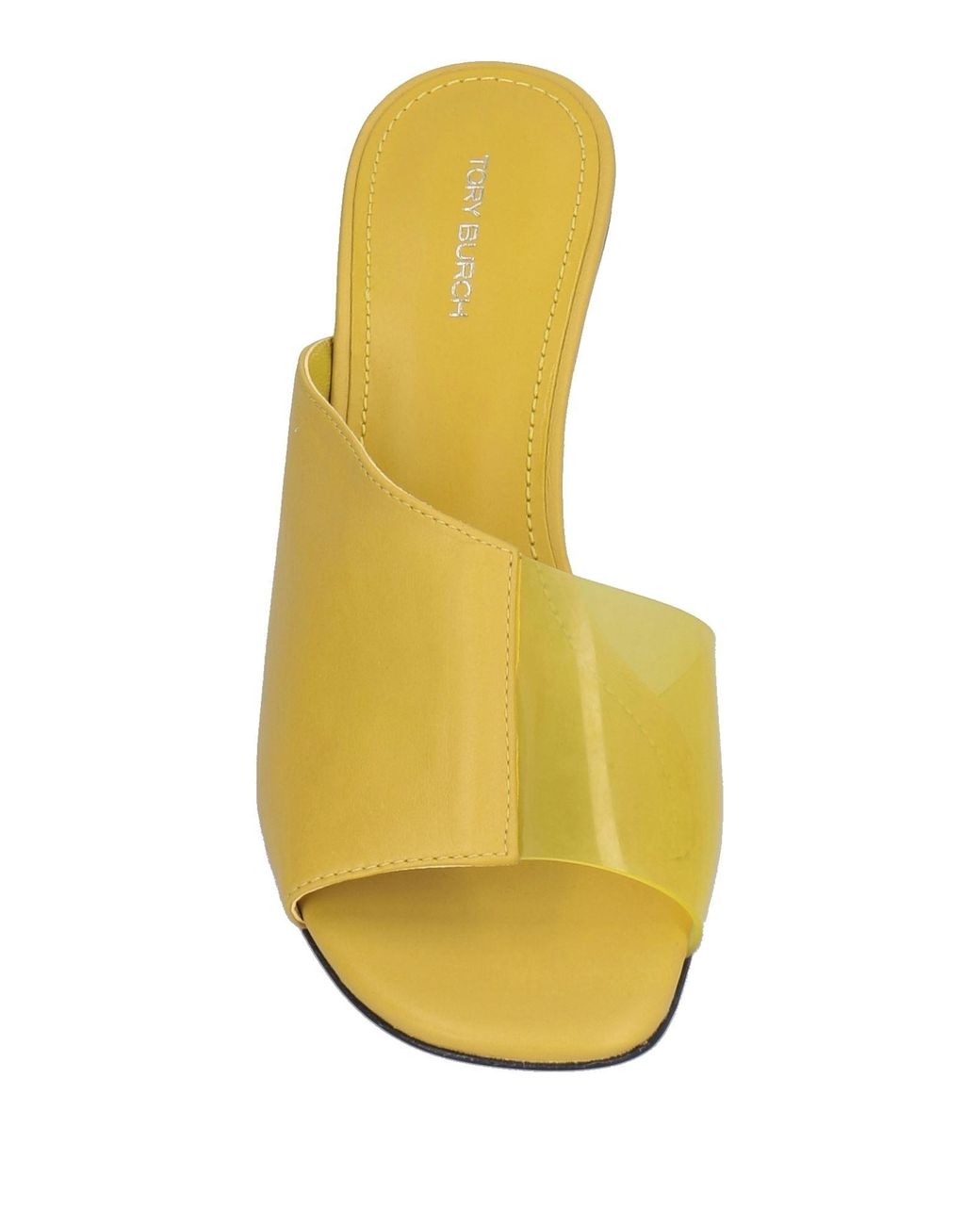 Tory Burch Yellow Sandals Leather, Pvc