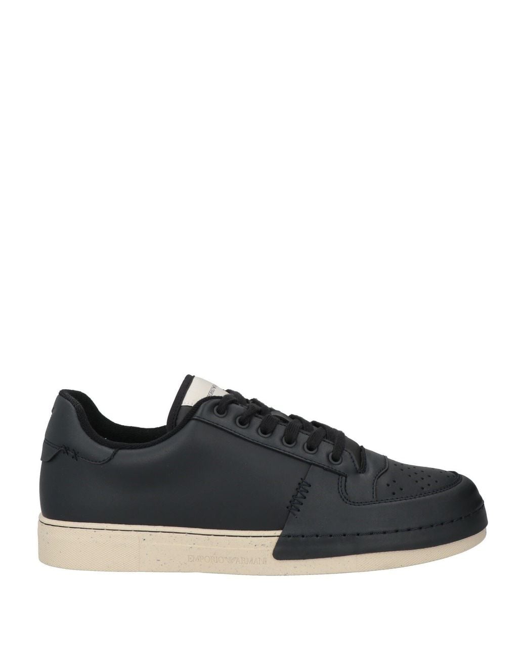 Emporio Armani Black Midnight Sneakers Leather for men