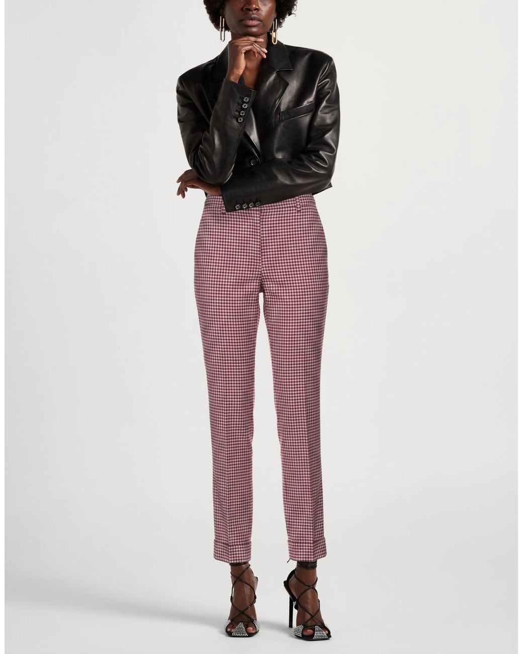 P.A.R.O.S.H. Purple P.A.R.O..H. Pants Wool, Elastane