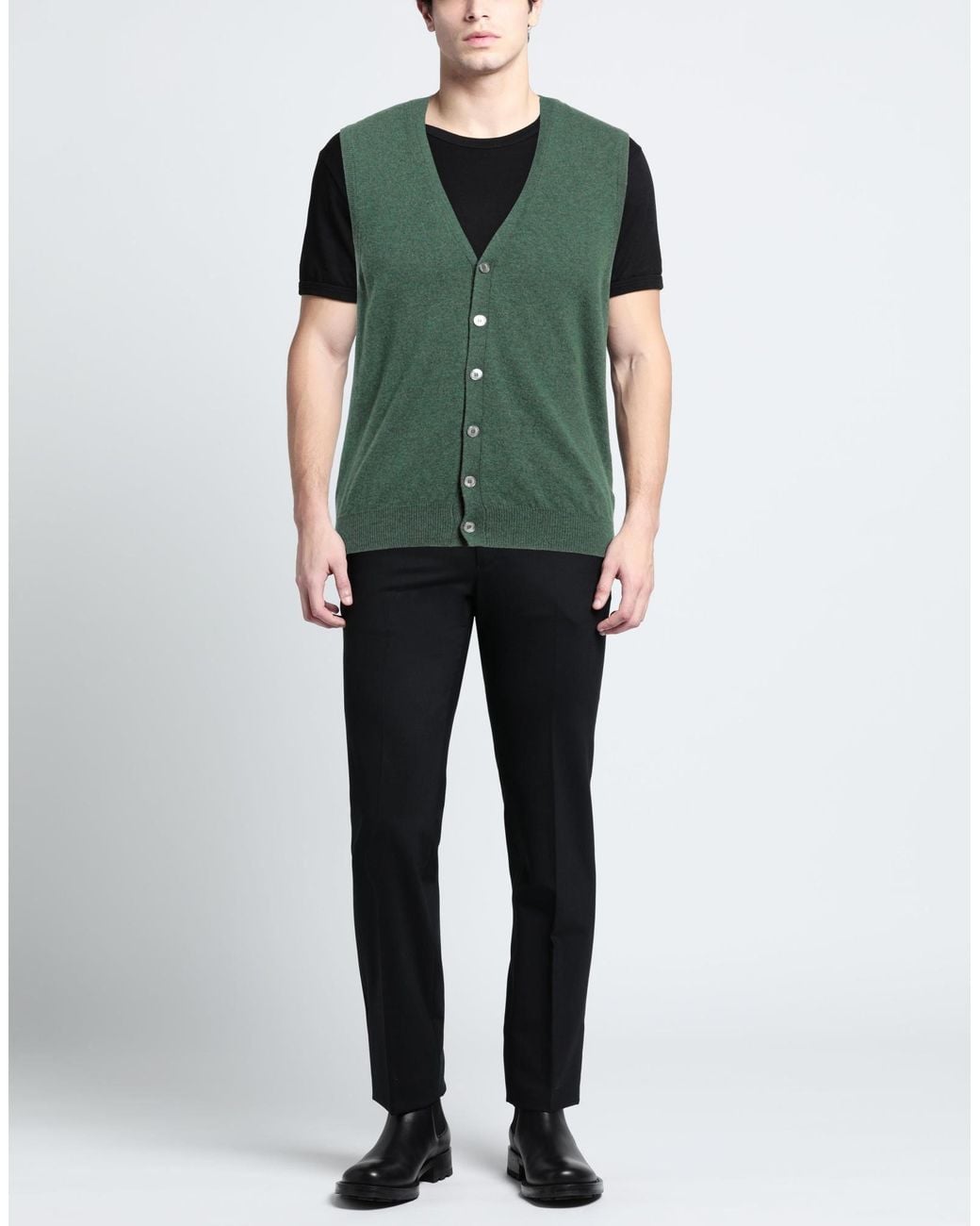 Fedeli Green Cardigan for men