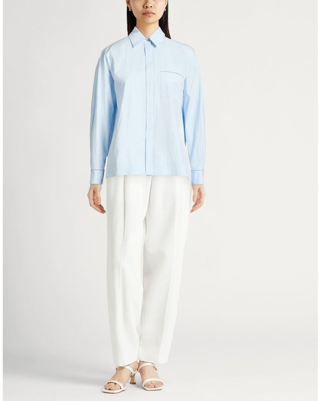 Peserico Blue Sky Shirt Cotton, Elastane
