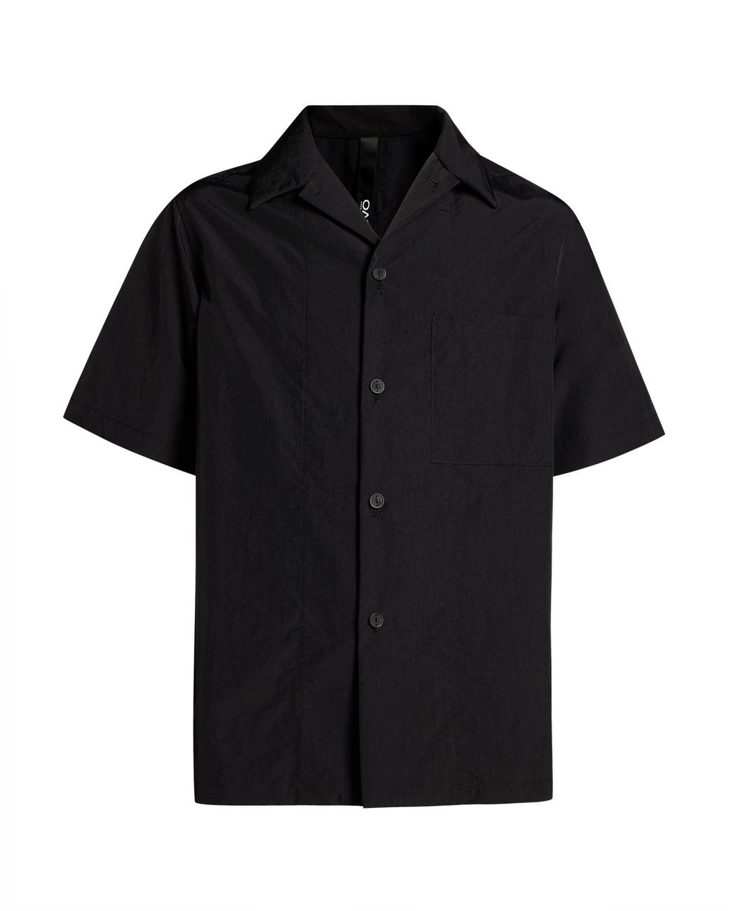 Hevò Black Shirt Polyamide, Polyurethane for men