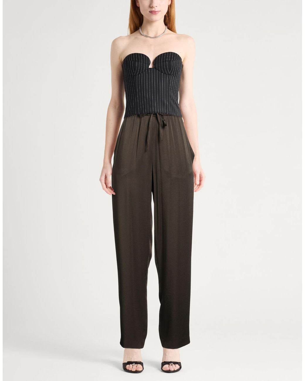 Isabel Marant Gray Military Pants Viscose, Acetate