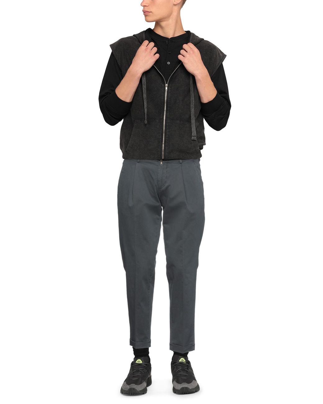 Michael Coal Gray Trouser for men