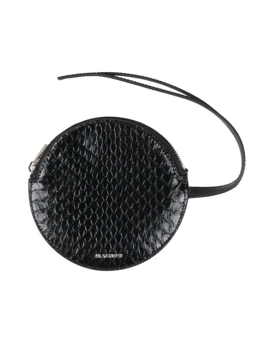 Jil Sander Black Coin Purse Calfskin