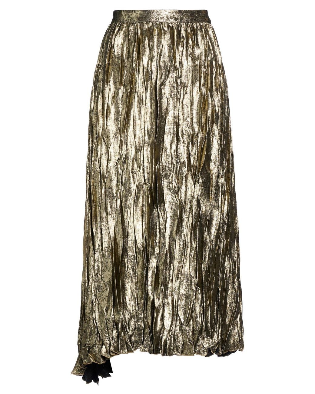 Fabiana Filippi Metallic Midi Skirt Polyester